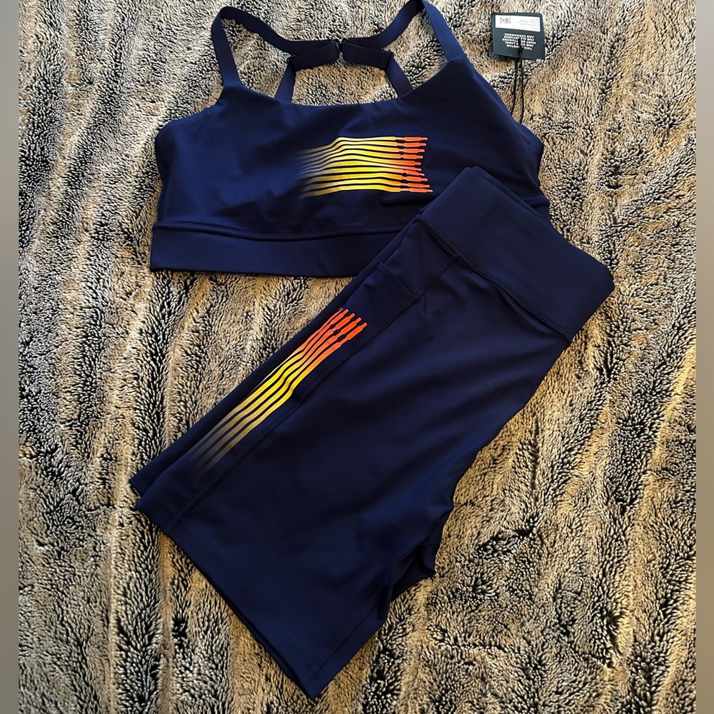 NWT Savage X Fenty sports bra and biker shorts set